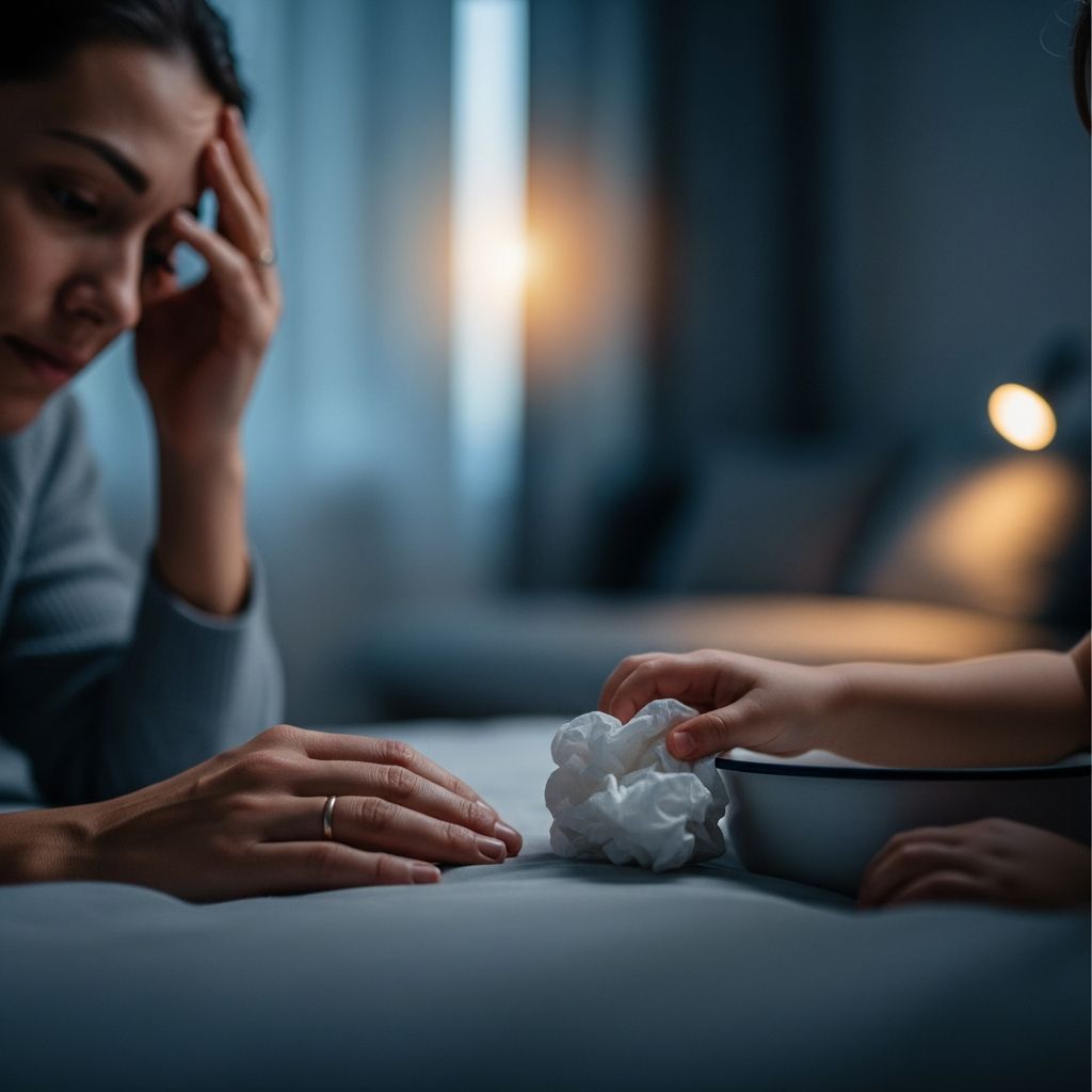 Practical, calm advice for parents when children suddenly start throwing up.