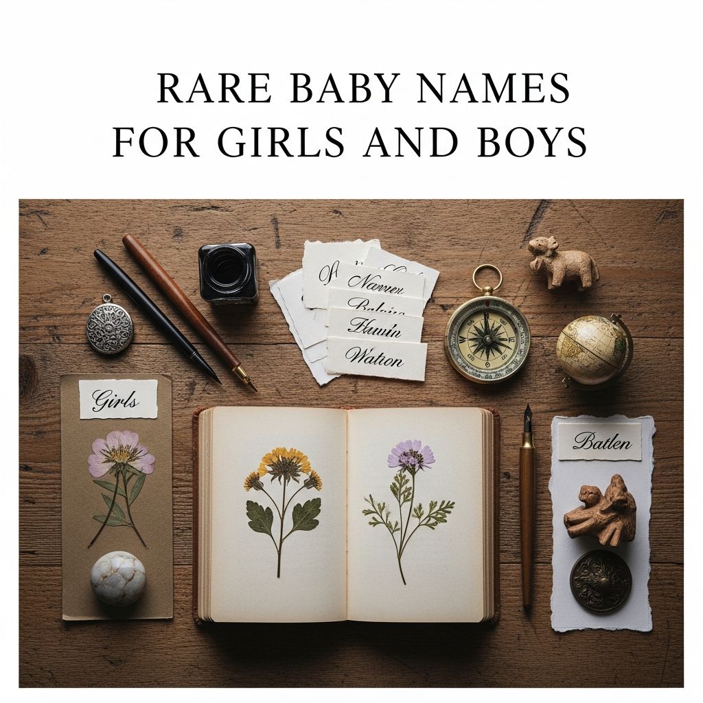 Discover uncommon names that whisper uniqueness and timeless charm to your child's identity.