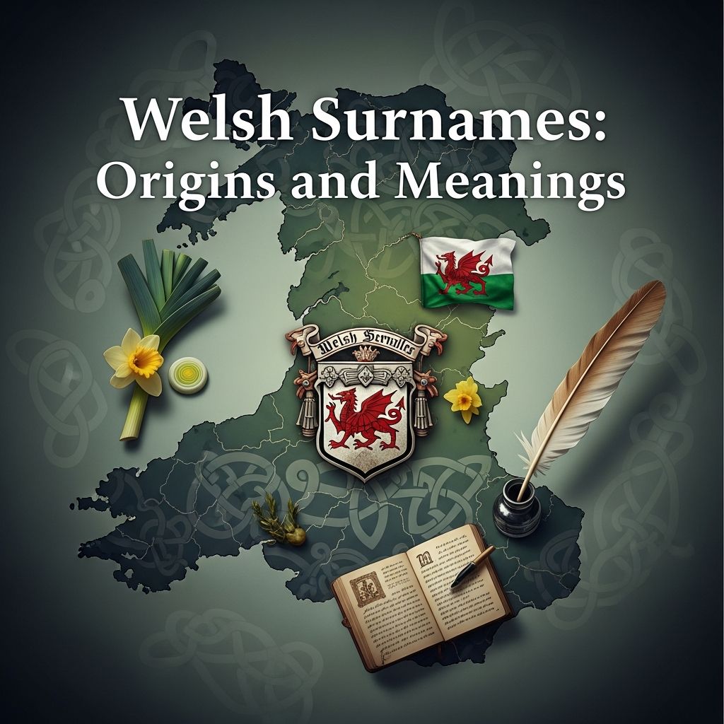 Unearth family stories in every Welsh surname, linking past to your child's future.