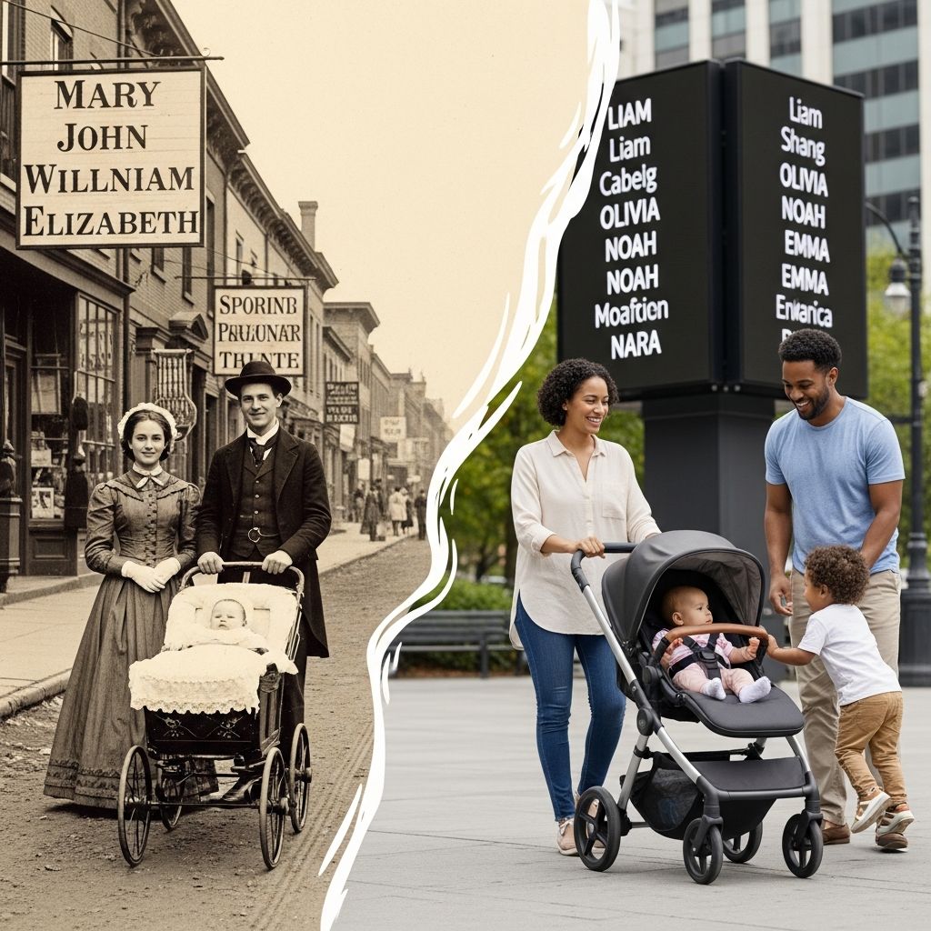 Discover how American baby naming traditions have shifted from religious roots to celebrity influence.