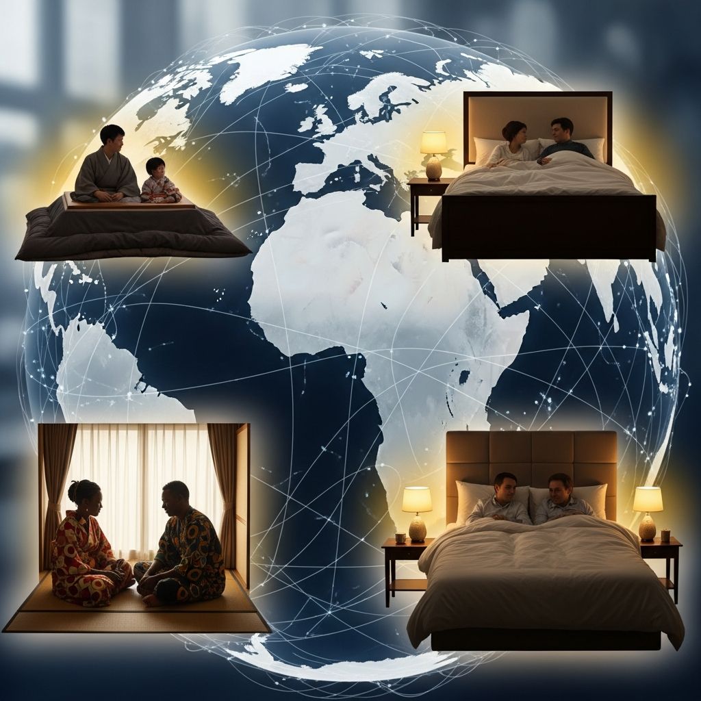 Discover how bed-sharing fosters family bonds worldwide, from Japanese futons to African communal mats.