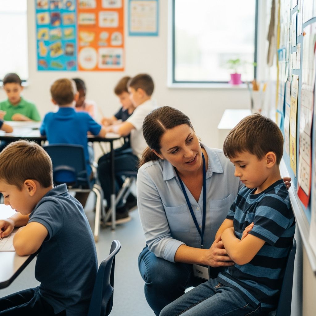 Practical strategies for parents and teachers to address disruptive school behavior and help children thrive in the classroom environment.