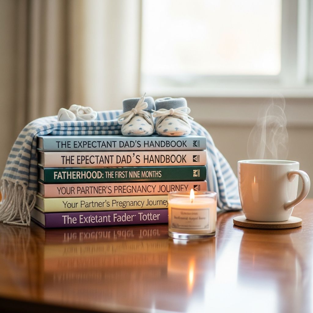 Essential reading guides for new fathers navigating pregnancy, birth, and early parenthood with confidence and insight.