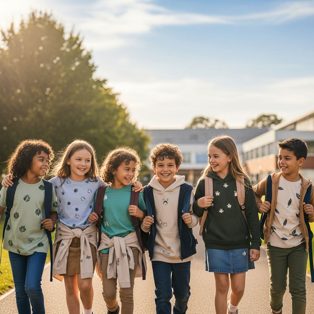 Eco-Friendly Kids Apparel for School Season Discover sustainable children's clothing brands prioritizing organic materials, ethical production, and durability for back-to-school wardrobes.