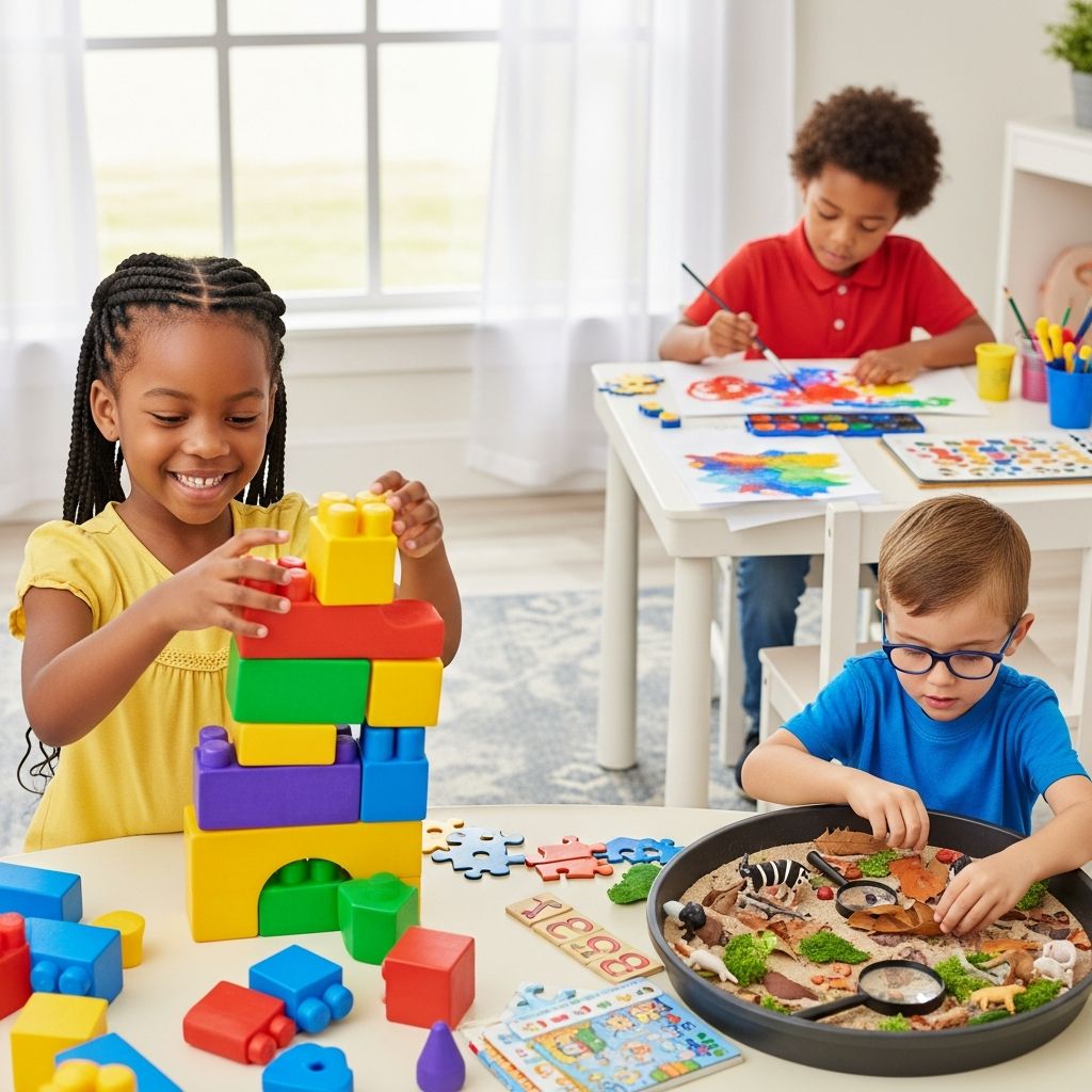 Discover creative, educational play ideas to boost your 5-year-old's skills in language, motor development, and imagination at home.