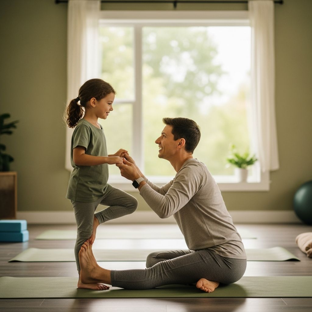 Strengthen your connection with your child through accessible yoga poses designed for two.