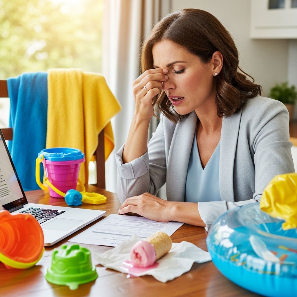 Discover why summer amplifies stress for working mothers and practical strategies to regain balance and peace.