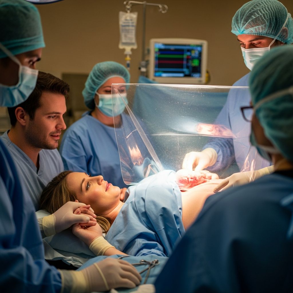 Discover how clear drapes during C-sections transform surgical births into visually intimate moments for parents.